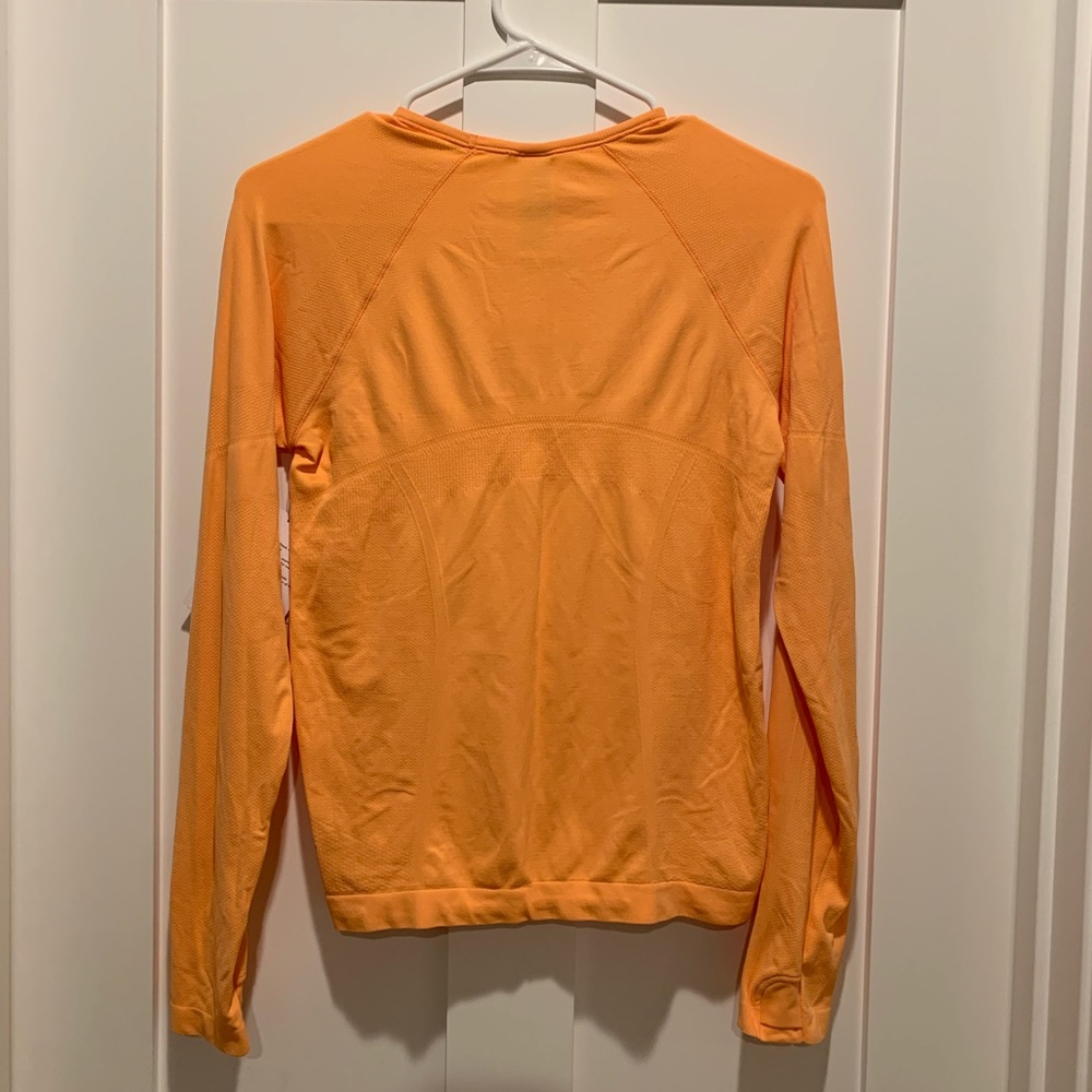 NWT Orange Athleta Girl Power Up Seemless Top - Picture 2 of 4
